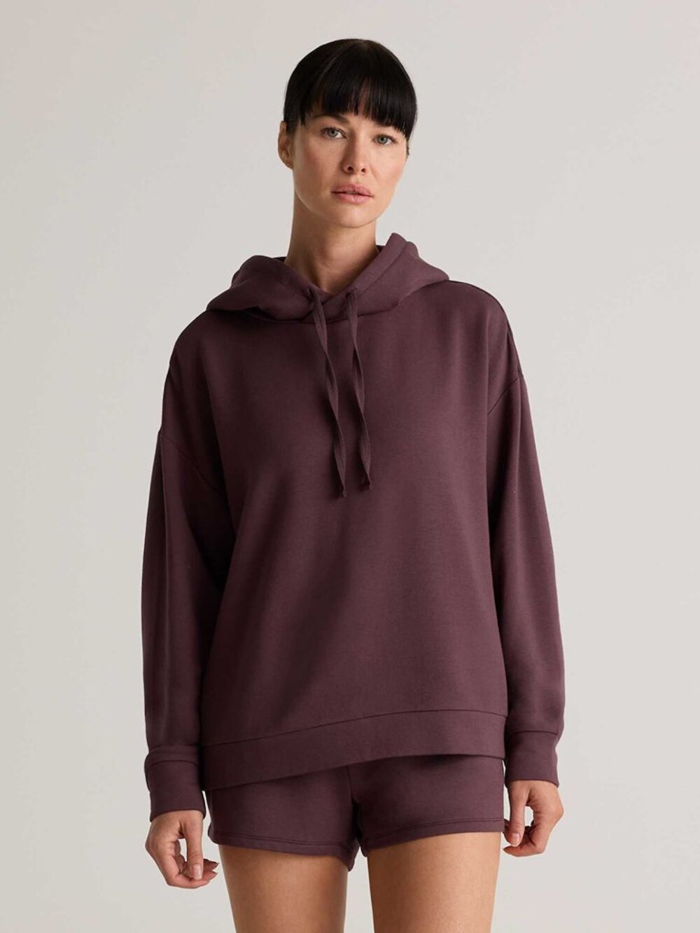 Quince Dark Brown Supersoft Fleece Pullover Hoodie